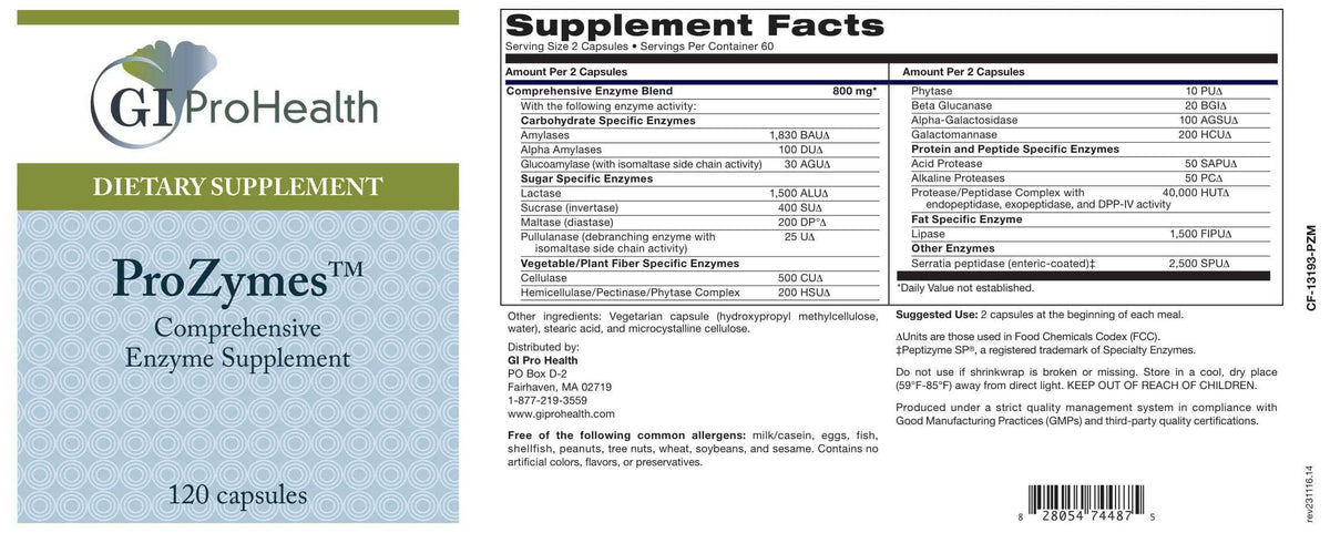 ProZymes™ Digestive Enzymes | Gentle Enzyme Support for Digestion – GI ...