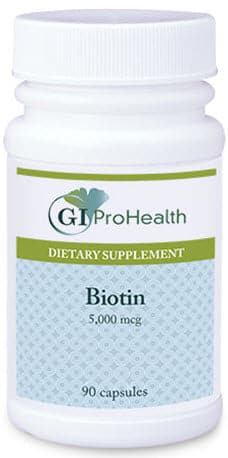 GI ProHealth Biotin dietary supplement 5000 mcg