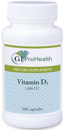 GI ProHealth Vit D3 1000 IU Capsules